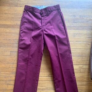 Vintage Dickies pants from 80s Maroon size 28